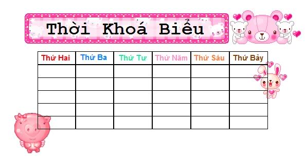 Thời khóa biểu tuần 21