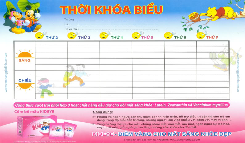 Thời khóa biểu tuần 23