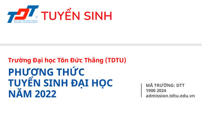 ĐH Tôn Đức Thắng thông báo phương án tuyển sinh Đại học năm 2022 (Dự kiến)