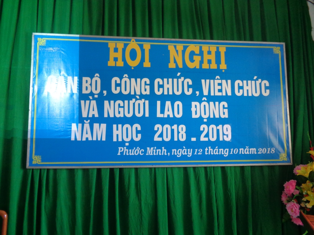 Hội nghị Cán bộ, Công chức, Viên chức và người lao động năm học 2018-2019