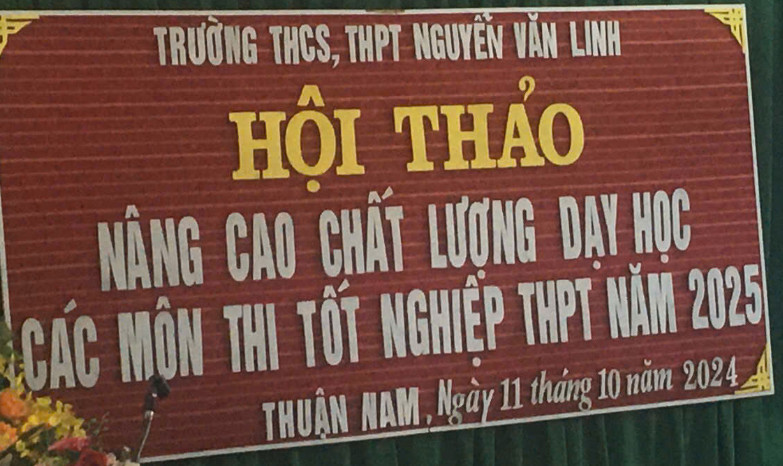 Hội thảo nâng cao chất lượng dạy học các môn thi tốt nghiệp THPT năm 2025