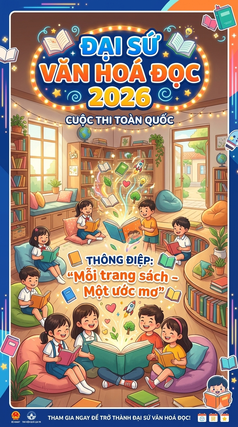 THỂ LỆ CUỘC THI ĐẠI SỨ VĂN HOÁ ĐỌC NĂM 2026