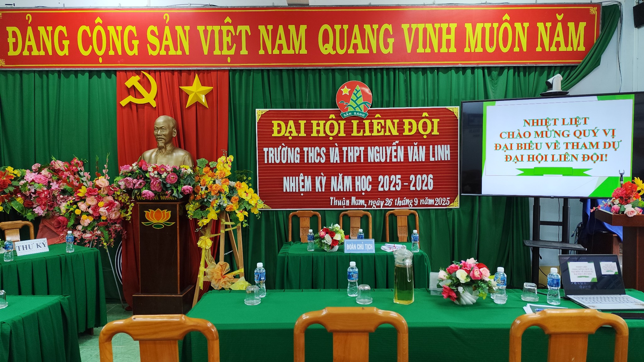 Đại hội Liên Đội Trường THCS và THPT Nguyễn Văn Linh nhiệm kỳ 2025-2026